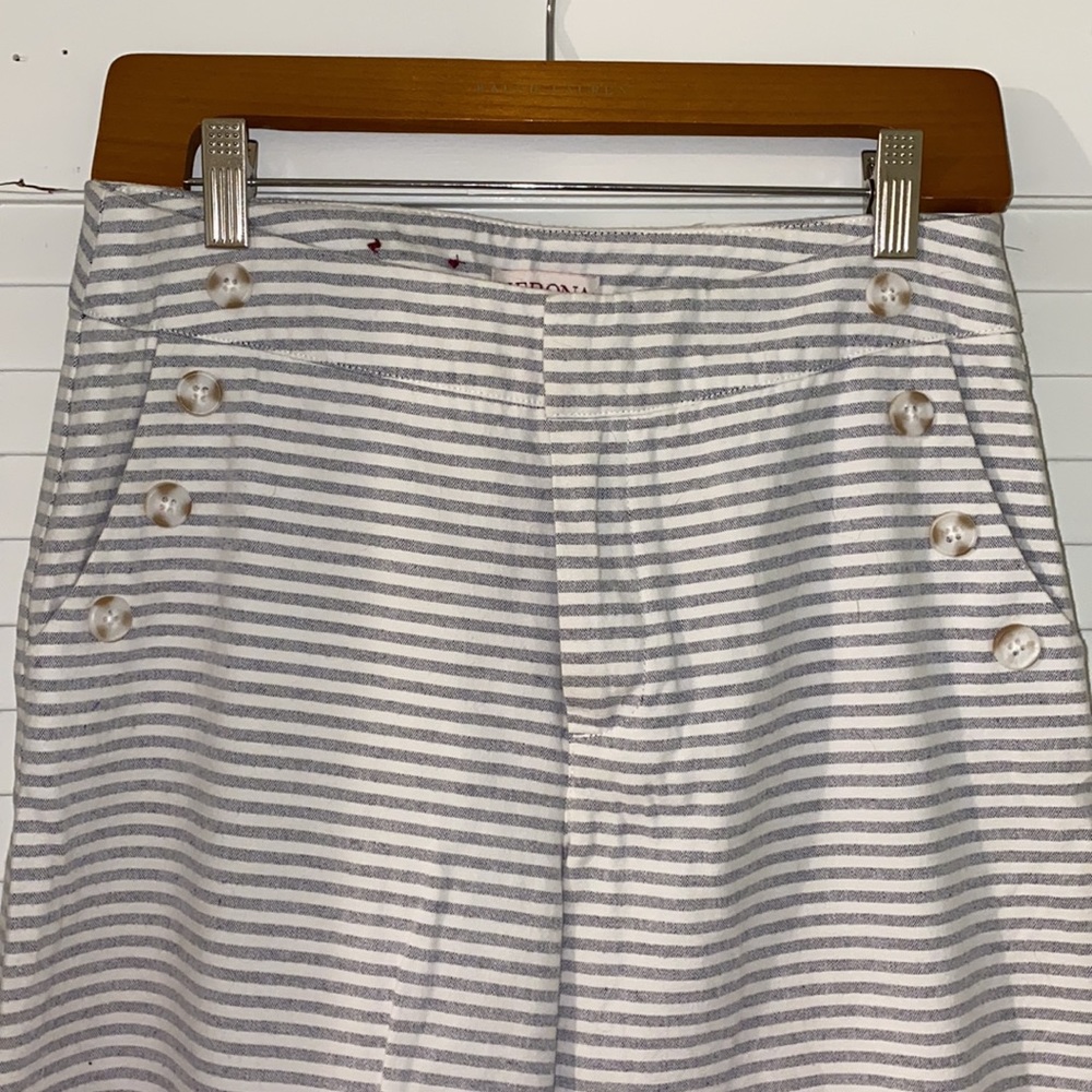 National striped pants with sailor buttons - Picture 2 of 3